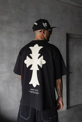 TRICOU PREMIUM NEGRU "CROSS"